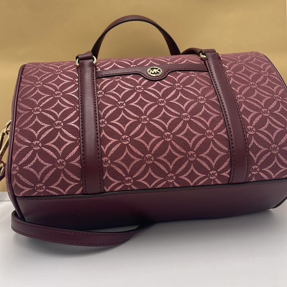 MICHAEL KORS JST TRAVEL MEDIUM DUFFLE SATCHEL SHOULDER CROSSBODY BAG MK NWT - Picture 3 of 16